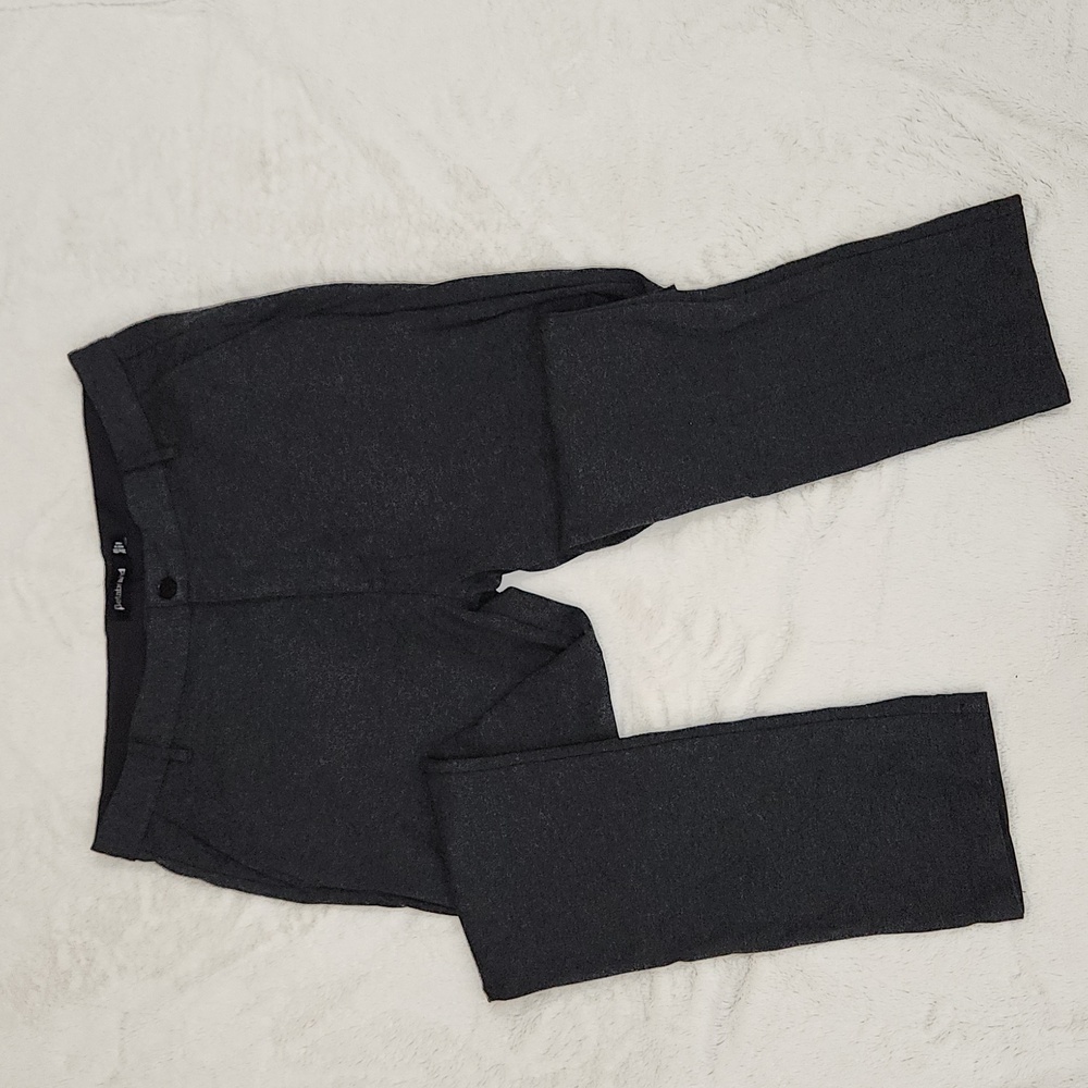Betabrand Gray Flat Front Straight Leg Men's Casual Chino Pants | Size 36 x 30